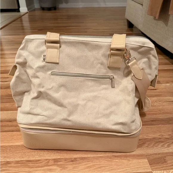 Beige Canvas Tote Bag - Picture 2 of 6